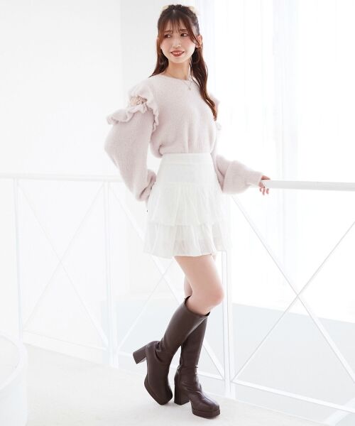 MAJESTIC LEGON / マジェスティックレゴン ニット・セーター | Ladyフリルシャギーニット | 詳細16