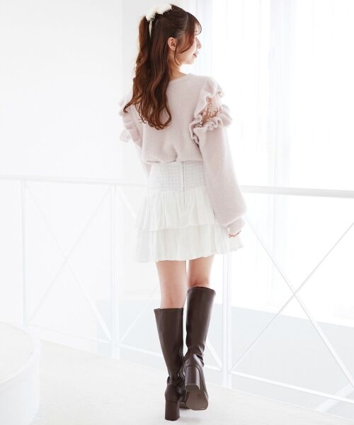 MAJESTIC LEGON / マジェスティックレゴン ニット・セーター | Ladyフリルシャギーニット | 詳細17
