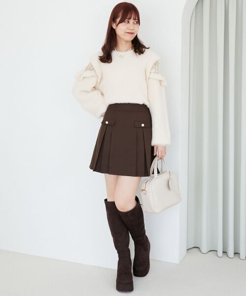 MAJESTIC LEGON / マジェスティックレゴン ニット・セーター | Ladyフリルシャギーニット | 詳細2