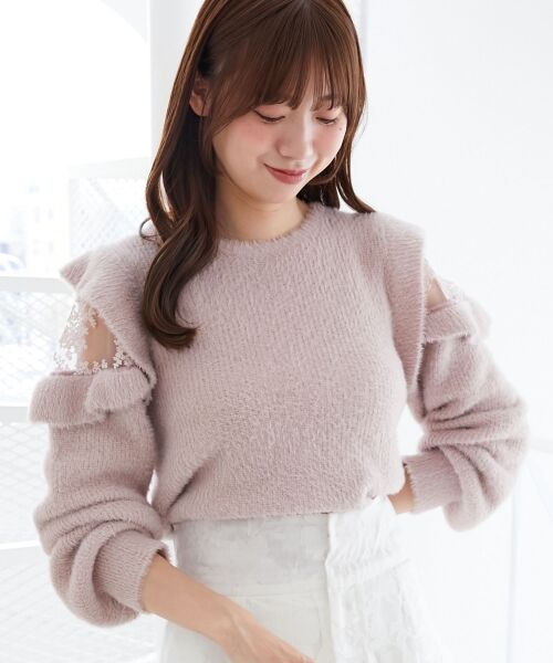 MAJESTIC LEGON / マジェスティックレゴン ニット・セーター | Ladyフリルシャギーニット | 詳細24
