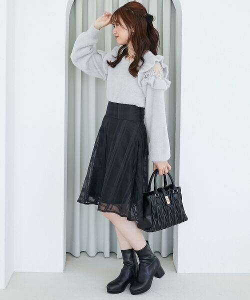 MAJESTIC LEGON / マジェスティックレゴン ニット・セーター | Ladyフリルシャギーニット | 詳細29