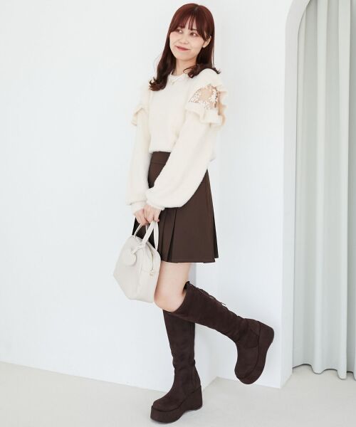 MAJESTIC LEGON / マジェスティックレゴン ニット・セーター | Ladyフリルシャギーニット | 詳細3