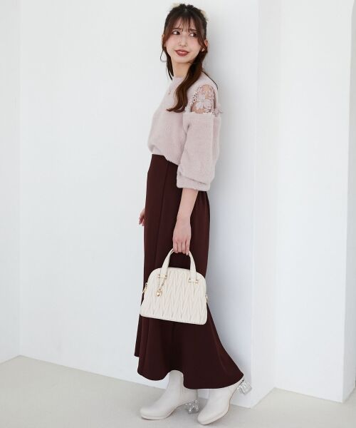 MAJESTIC LEGON / マジェスティックレゴン ニット・セーター | ショルダーレースシャギーニット | 詳細21