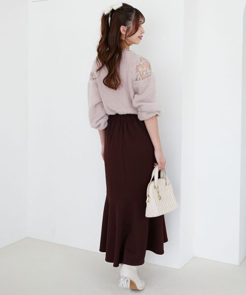 MAJESTIC LEGON / マジェスティックレゴン ニット・セーター | ショルダーレースシャギーニット | 詳細22