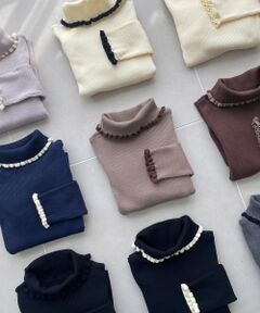 MAJESTIC LEGON / マジェスティックレゴン ニット・セーター | プチフリルタートルニット