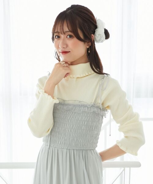 MAJESTIC LEGON / マジェスティックレゴン ニット・セーター | プチフリルタートルニット | 詳細14
