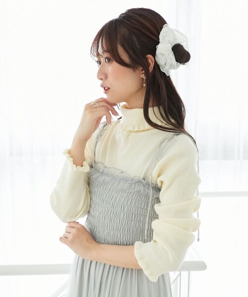 MAJESTIC LEGON / マジェスティックレゴン ニット・セーター | プチフリルタートルニット | 詳細15