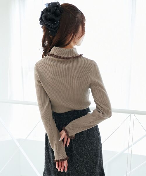 MAJESTIC LEGON / マジェスティックレゴン ニット・セーター | プチフリルタートルニット | 詳細23