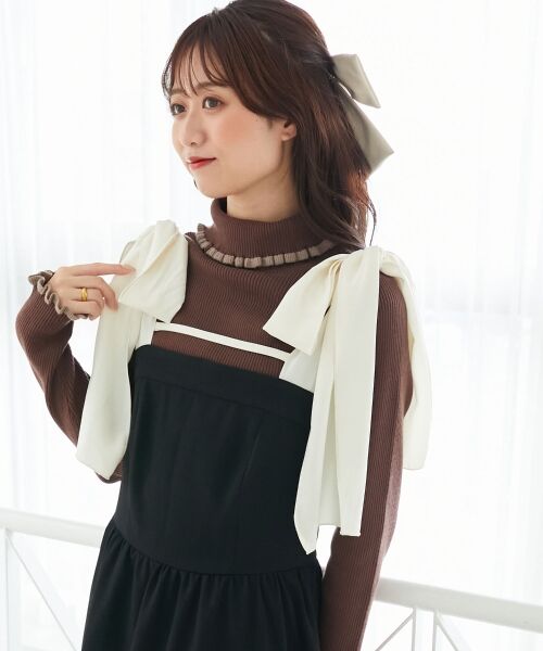 MAJESTIC LEGON / マジェスティックレゴン ニット・セーター | プチフリルタートルニット | 詳細29