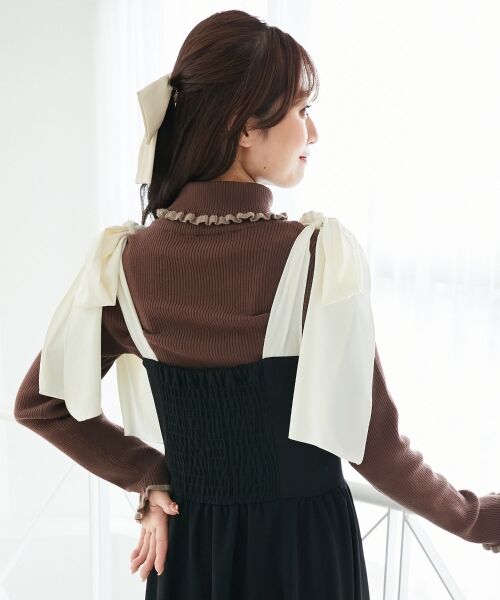 MAJESTIC LEGON / マジェスティックレゴン ニット・セーター | プチフリルタートルニット | 詳細30