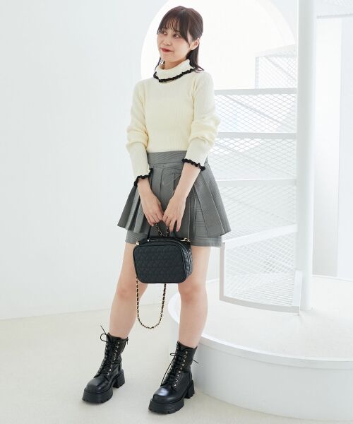 MAJESTIC LEGON / マジェスティックレゴン ニット・セーター | プチフリルタートルニット | 詳細6