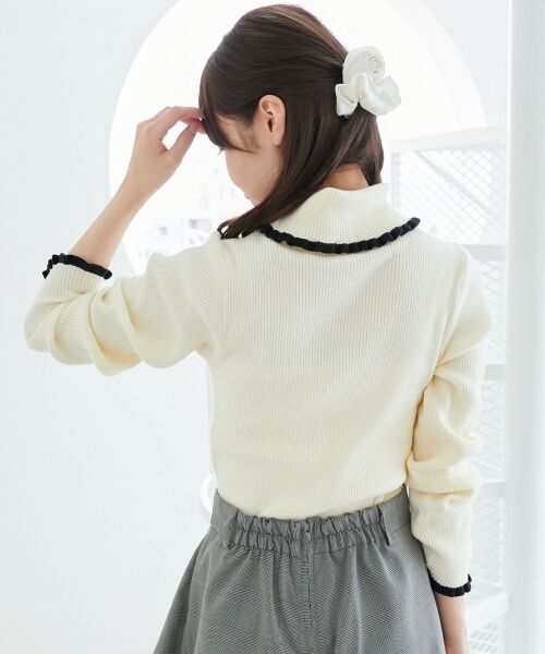 MAJESTIC LEGON / マジェスティックレゴン ニット・セーター | プチフリルタートルニット | 詳細9