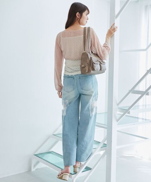 MAJESTIC LEGON / マジェスティックレゴン ニット・セーター | 透かしリボンニット×キャミセット | 詳細10