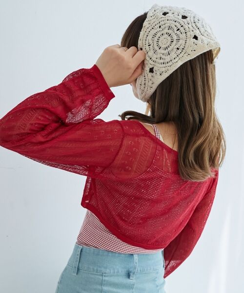 MAJESTIC LEGON / マジェスティックレゴン ニット・セーター | 透かしリボンニット×キャミセット | 詳細20