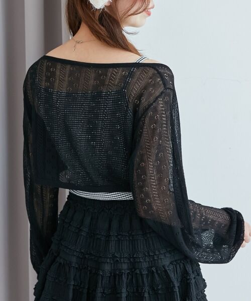 MAJESTIC LEGON / マジェスティックレゴン ニット・セーター | 透かしリボンニット×キャミセット | 詳細27