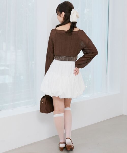 MAJESTIC LEGON / マジェスティックレゴン ニット・セーター | 透かしリボンニット×キャミセット | 詳細3