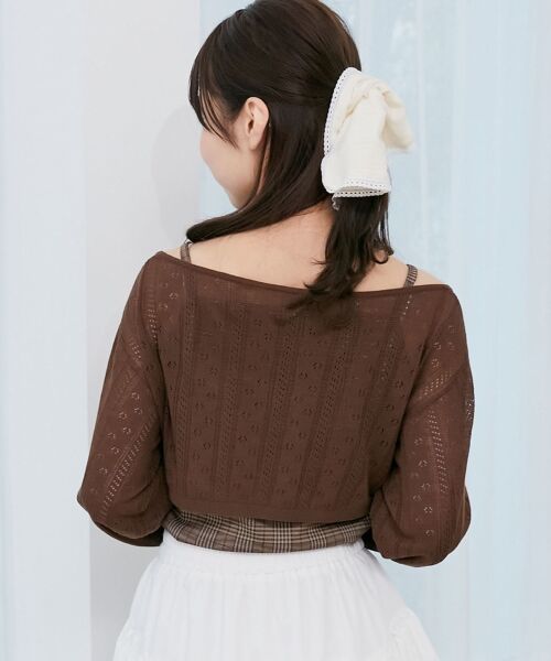 MAJESTIC LEGON / マジェスティックレゴン ニット・セーター | 透かしリボンニット×キャミセット | 詳細6