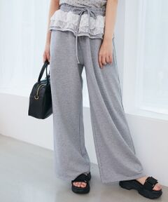 MAJESTIC LEGON / マジェスティックレゴン その他パンツ | フリルレイヤードスウェットパンツ