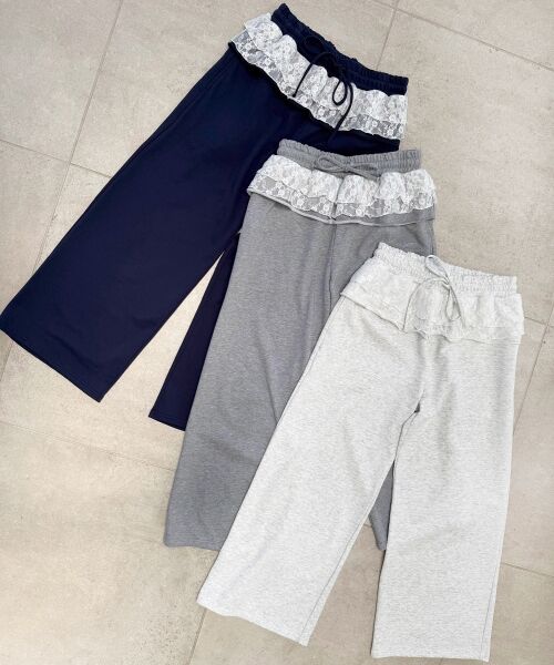 MAJESTIC LEGON / マジェスティックレゴン その他パンツ | フリルレイヤードスウェットパンツ | 詳細1