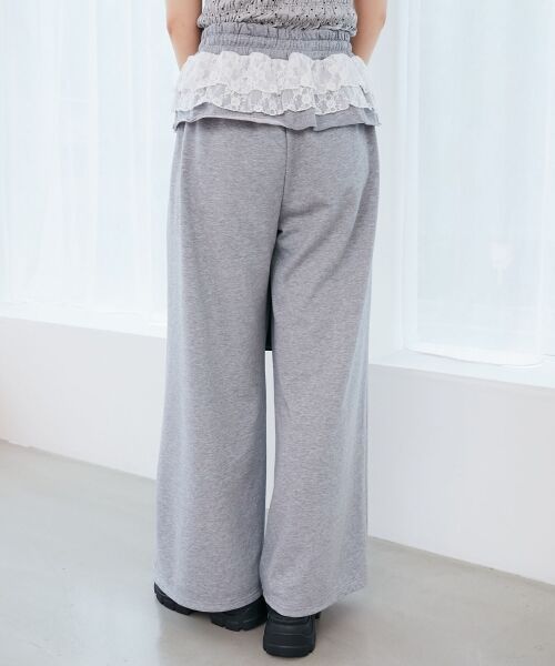 MAJESTIC LEGON / マジェスティックレゴン その他パンツ | フリルレイヤードスウェットパンツ | 詳細14