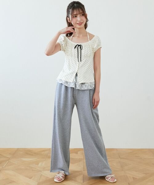 MAJESTIC LEGON / マジェスティックレゴン その他パンツ | フリルレイヤードスウェットパンツ | 詳細16