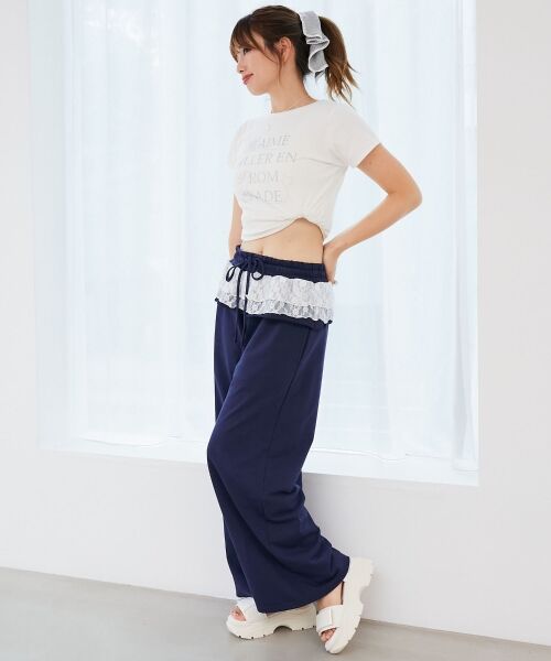 MAJESTIC LEGON / マジェスティックレゴン その他パンツ | フリルレイヤードスウェットパンツ | 詳細21