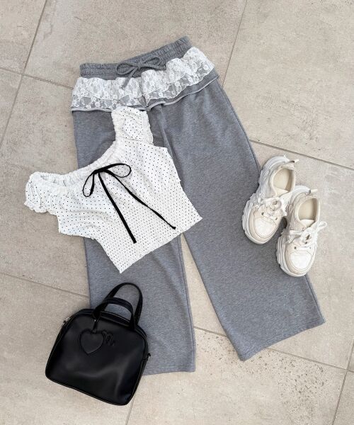 MAJESTIC LEGON / マジェスティックレゴン その他パンツ | フリルレイヤードスウェットパンツ | 詳細27