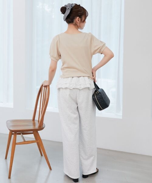 MAJESTIC LEGON / マジェスティックレゴン その他パンツ | フリルレイヤードスウェットパンツ | 詳細4