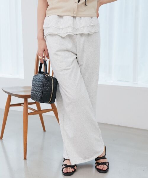 MAJESTIC LEGON / マジェスティックレゴン その他パンツ | フリルレイヤードスウェットパンツ | 詳細5