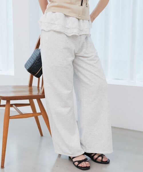 MAJESTIC LEGON / マジェスティックレゴン その他パンツ | フリルレイヤードスウェットパンツ | 詳細6