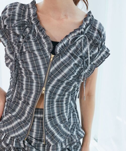 MAJESTIC LEGON / マジェスティックレゴン ミニ丈・ひざ丈ワンピース | ガーリーブラウス＆スカパンセット | 詳細28