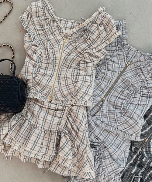 MAJESTIC LEGON / マジェスティックレゴン ミニ丈・ひざ丈ワンピース | ガーリーブラウス＆スカパンセット | 詳細30