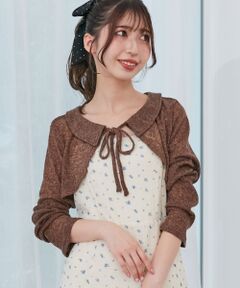 MAJESTIC LEGON / マジェスティックレゴン ロング・マキシ丈ワンピース | ショートボレロセットキャミワンピース