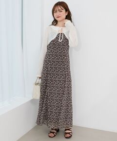 MAJESTIC LEGON / マジェスティックレゴン ロング・マキシ丈ワンピース | ショートボレロセットキャミワンピース