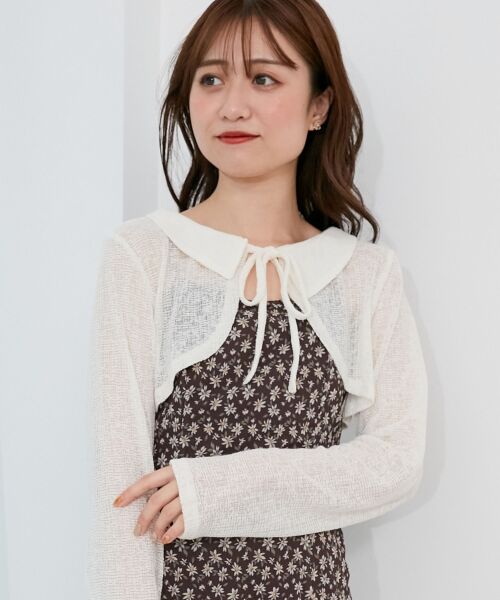 MAJESTIC LEGON / マジェスティックレゴン ロング・マキシ丈ワンピース | ショートボレロセットキャミワンピース | 詳細11