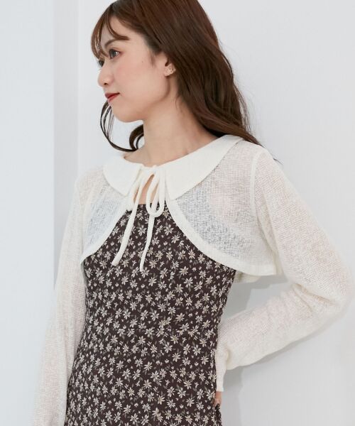 MAJESTIC LEGON / マジェスティックレゴン ロング・マキシ丈ワンピース | ショートボレロセットキャミワンピース | 詳細12