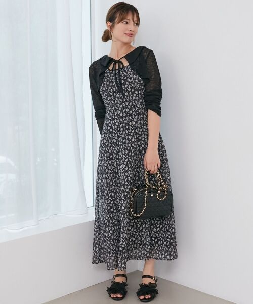 MAJESTIC LEGON / マジェスティックレゴン ロング・マキシ丈ワンピース | ショートボレロセットキャミワンピース | 詳細15