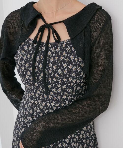 MAJESTIC LEGON / マジェスティックレゴン ロング・マキシ丈ワンピース | ショートボレロセットキャミワンピース | 詳細21