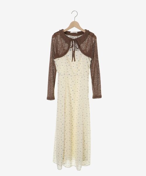 MAJESTIC LEGON / マジェスティックレゴン ロング・マキシ丈ワンピース | ショートボレロセットキャミワンピース | 詳細22