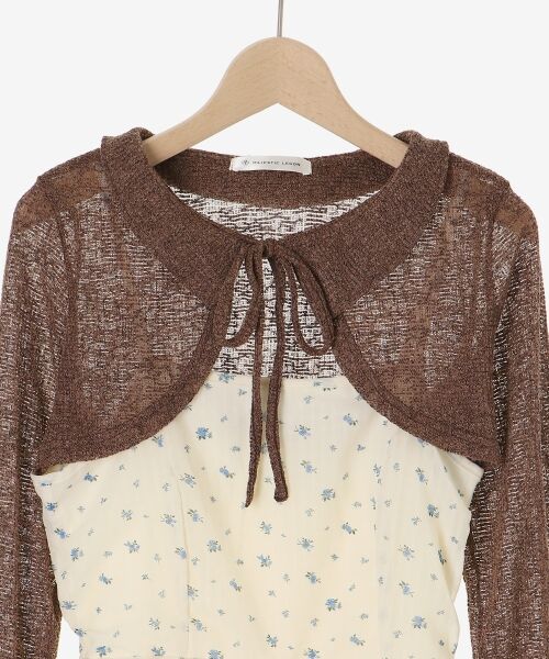 MAJESTIC LEGON / マジェスティックレゴン ロング・マキシ丈ワンピース | ショートボレロセットキャミワンピース | 詳細26