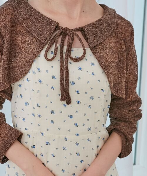 MAJESTIC LEGON / マジェスティックレゴン ロング・マキシ丈ワンピース | ショートボレロセットキャミワンピース | 詳細7