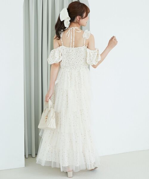 MAJESTIC LEGON / マジェスティックレゴン ロング・マキシ丈ワンピース | スイートチュールティアードワンピース | 詳細18