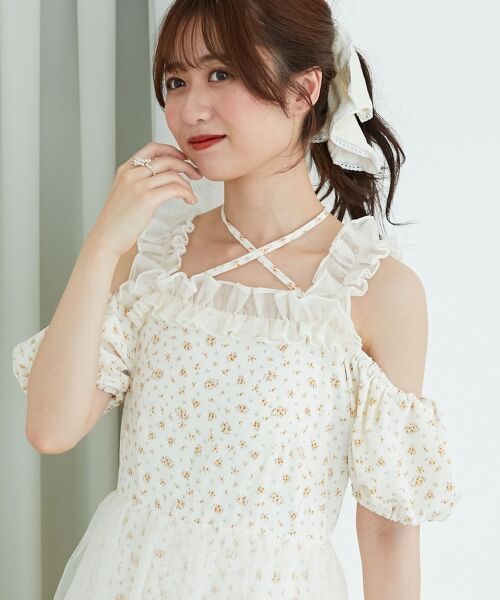 MAJESTIC LEGON / マジェスティックレゴン ロング・マキシ丈ワンピース | スイートチュールティアードワンピース | 詳細19