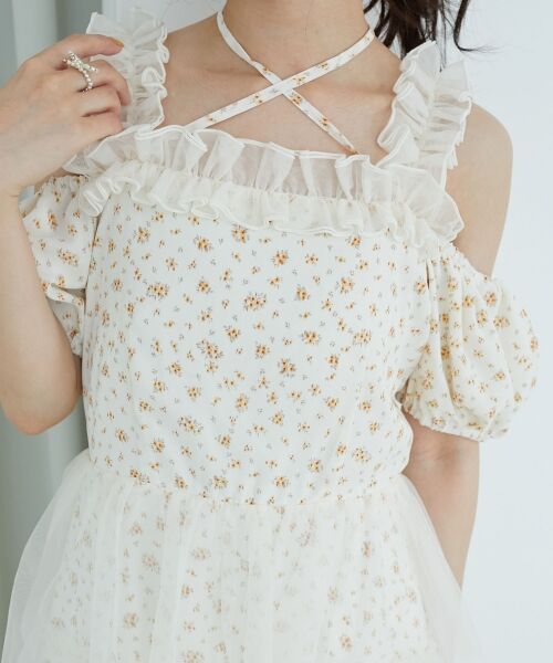 MAJESTIC LEGON / マジェスティックレゴン ロング・マキシ丈ワンピース | スイートチュールティアードワンピース | 詳細22