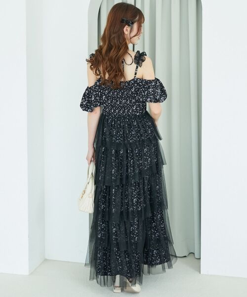 MAJESTIC LEGON / マジェスティックレゴン ロング・マキシ丈ワンピース | スイートチュールティアードワンピース | 詳細26