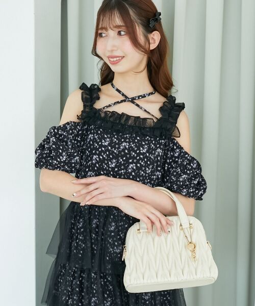 MAJESTIC LEGON / マジェスティックレゴン ロング・マキシ丈ワンピース | スイートチュールティアードワンピース | 詳細27