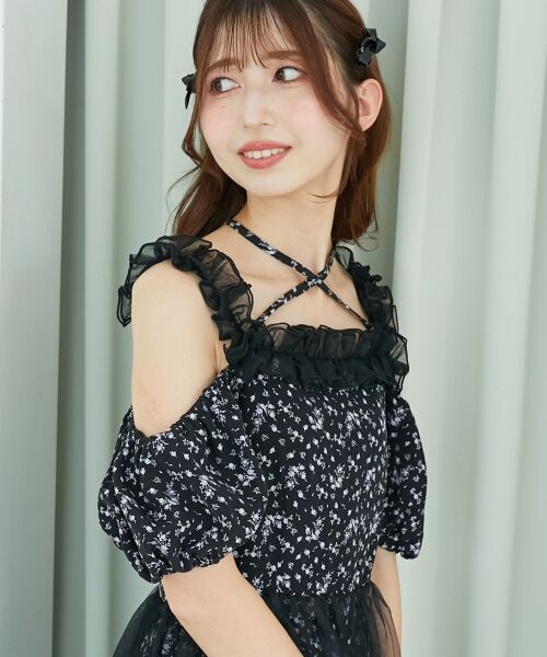 MAJESTIC LEGON / マジェスティックレゴン ロング・マキシ丈ワンピース | スイートチュールティアードワンピース | 詳細28