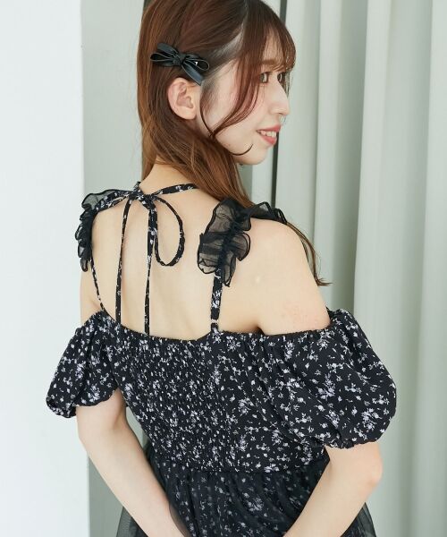 MAJESTIC LEGON / マジェスティックレゴン ロング・マキシ丈ワンピース | スイートチュールティアードワンピース | 詳細29