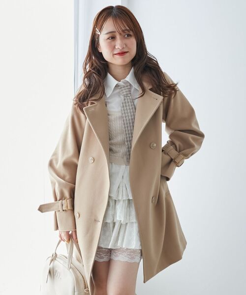 MAJESTIC LEGON / マジェスティックレゴン その他アウター | ケープセットミディコート | 詳細15