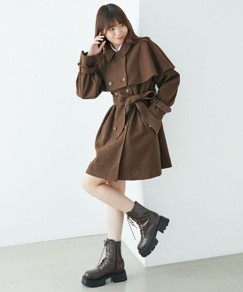 MAJESTIC LEGON / マジェスティックレゴン その他アウター | ケープセットミディコート | 詳細17